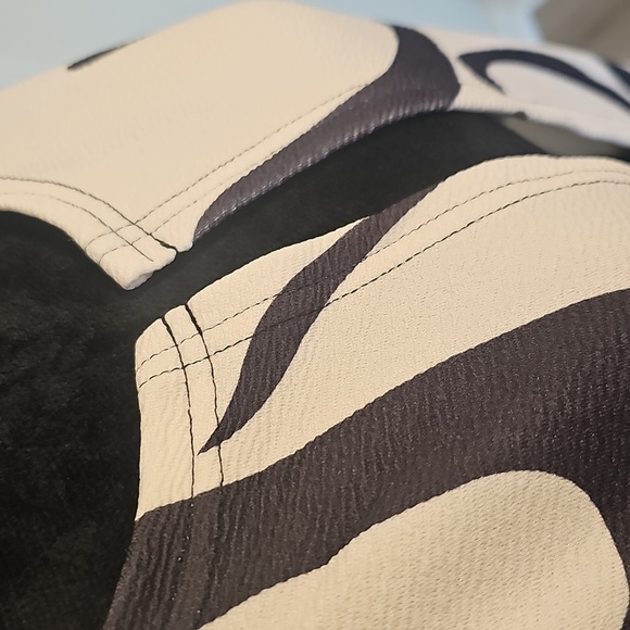 NWOT Women's Geometric Open Front Bold Lightweight Unique Long Cardigan XL - Picture 5 of 14